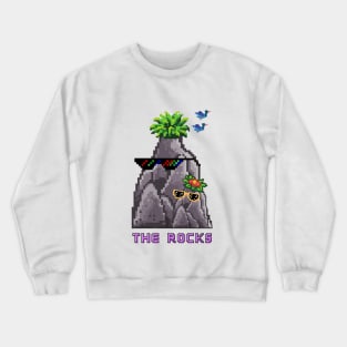 The Rocks meme pixel art Crewneck Sweatshirt